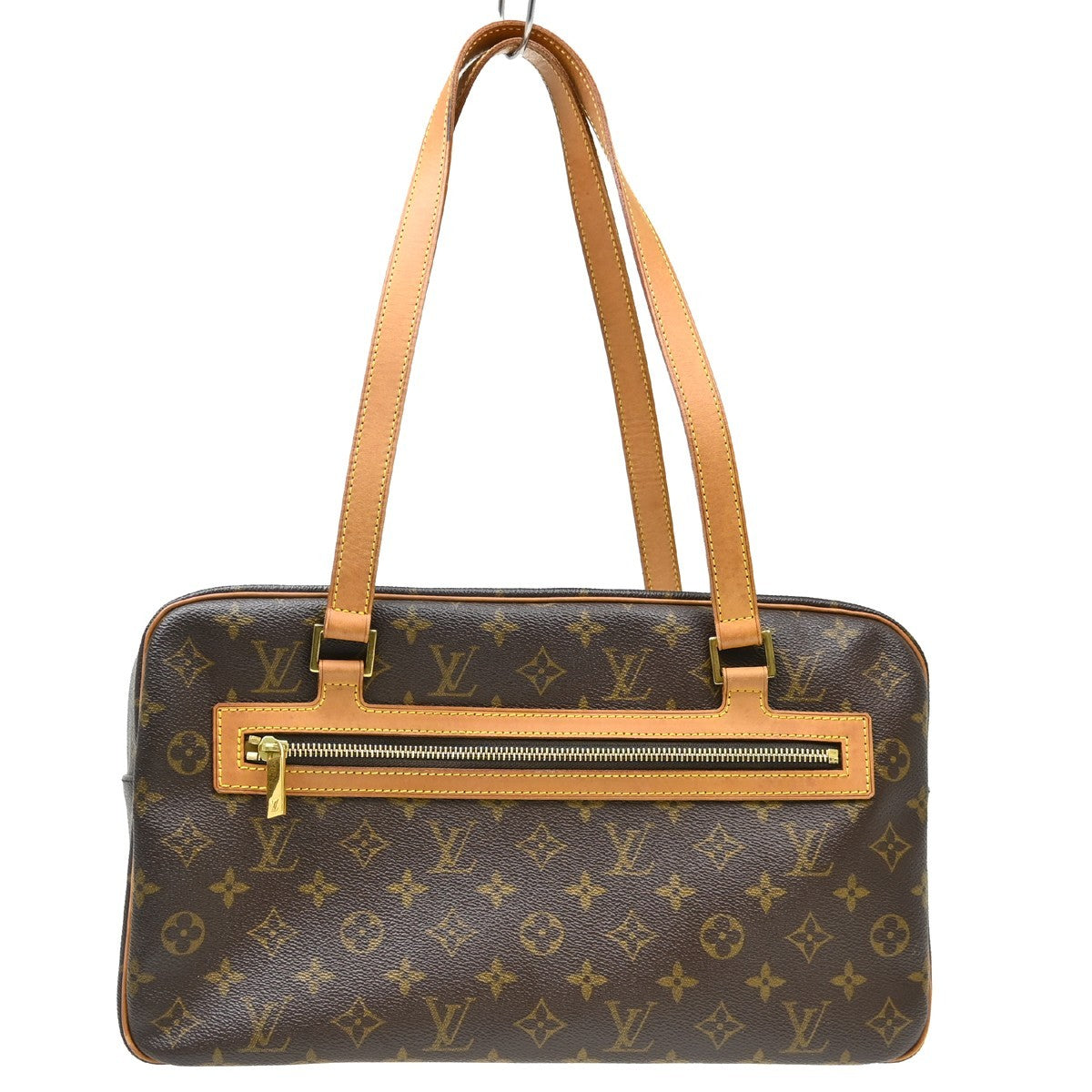 Louis Vuitton Cite Handbag Monogram Canvas Brown Canvas Shoulder Bag Bag (Authentic Pre-Loved)