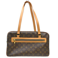 Louis Vuitton Cite Handbag Monogram Canvas Brown Canvas Shoulder Bag Bag (Authentic Pre-Loved)
