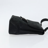Salvatore Ferragamo Vala Shoulder Bag Suede Black Suede Shoulder Bag Bag (Authentic Pre-Loved)