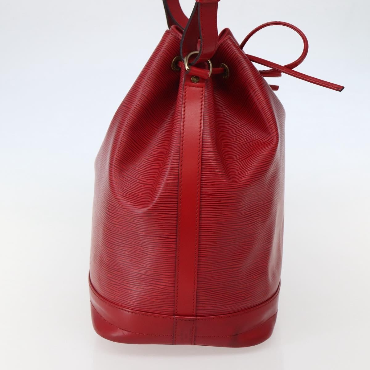 Louis Vuitton Noe Shoulder Bag Leather Red Leather Shoulder Bag Bag (Authentic Pre-Loved)