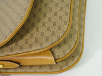 Gucci Gg Marmont Pouch Crossbody Bag Leather Beige Canvas Crossbody Bag Bag (Authentic Pre-Loved)