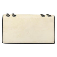 Chanel 2.55 Shoulder Bag Leather White Leather Shoulder Bag Bag (Pre-Loved)