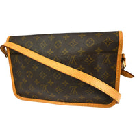 Louis Vuitton Sac Gibeciere Messenger Bag Monogram Canvas Brown Canvas Shoulder Bag Bag (Pre-Loved)