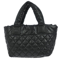 Chanel Coco Cocoon Reversible Tote Quilted Nylon Black Nylon Tote Bag Bag (Authentic Pre-Loved)