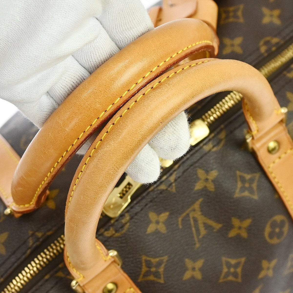 Louis Vuitton Louis Vuitton Keepall Bag Monogram Canvas Brown Canvas Travel Bag Bag (Authentic Pre-Loved)