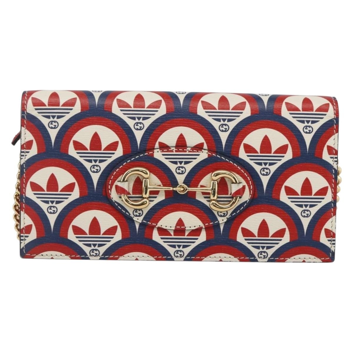 Gucci X Adidas Wallet On Chain Leather Multicolour Leather Shoulder Bag Bag (Authentic Pre-Loved)