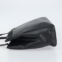 Salvatore Ferragamo Vintage Vara Bow Tote Lizard Embossed Leather Black Leather Tote Bag Bag (Authentic Pre-Loved)