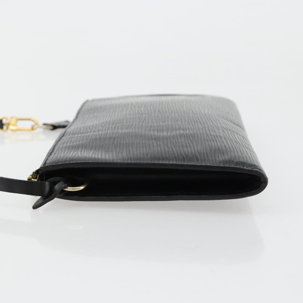Louis Vuitton Pochette Accessoires Epi Leather Black Leather Clutche & Pouche Bag (Authentic Pre-Loved)