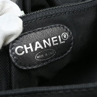 Chanel Vintage Flap Backpack Leather Black Leather Backpack Bag (Pre-Loved)