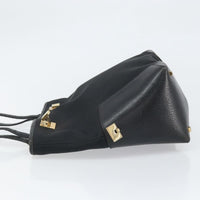 Salvatore Ferragamo Vintage Tote Bag Canvas Black Canvas Tote Bag Bag (Pre-Loved)