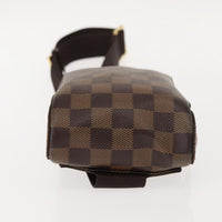 Louis Vuitton Geronimos Waist Bag Damier Brown Canvas Shoulder Bag Bag (Authentic Pre-Loved)