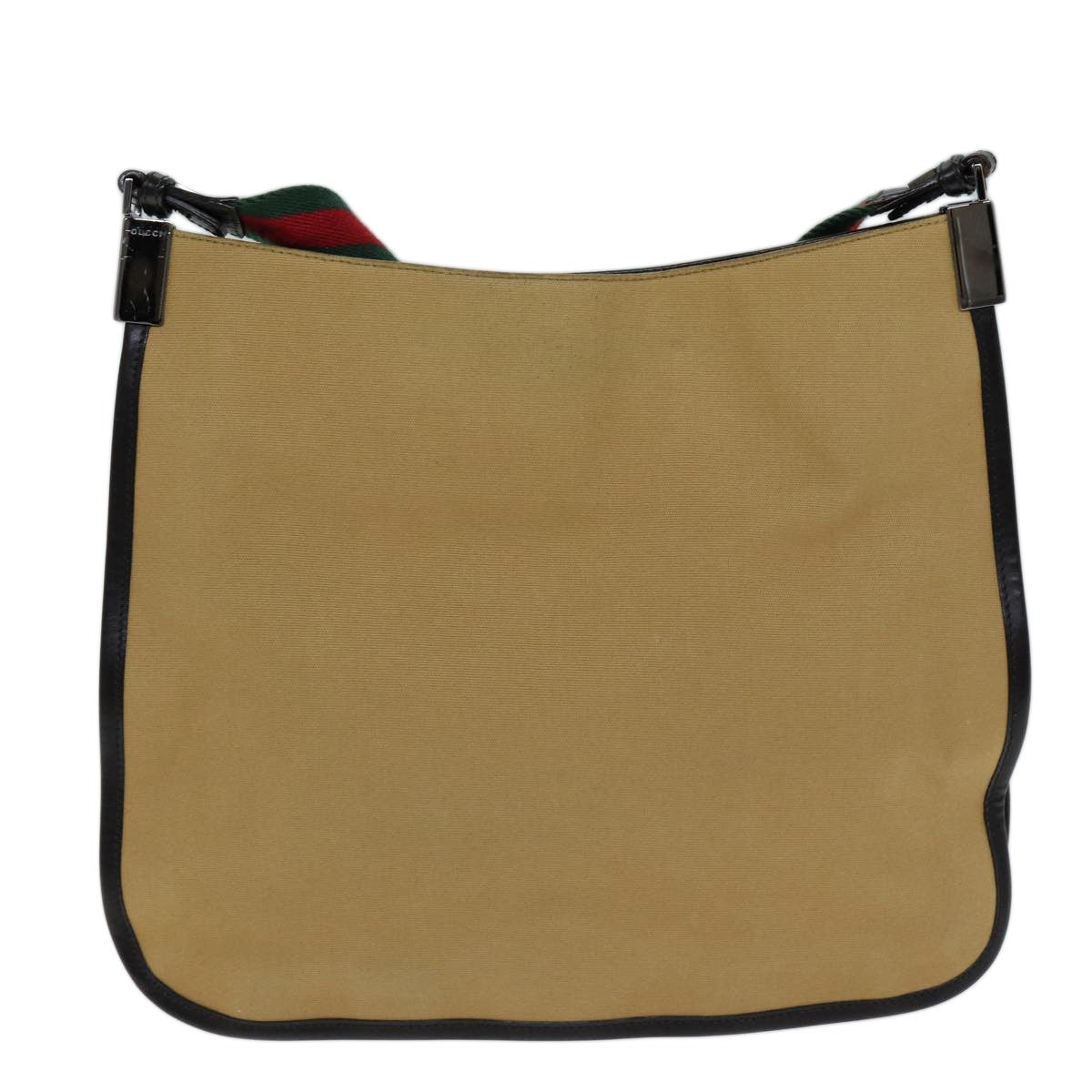 Gucci Vintage Shoulder Bag Canvas Beige Canvas Shoulder Bag Bag (Authentic Pre-Loved)