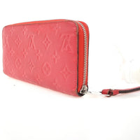 Louis Vuitton Portefeuille Zippy Monogramme Empreinte Monogramme Empreinte Red Leather Wallets Accessory (Authentic Pre-Loved)