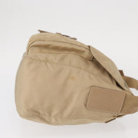 Prada Buckle Messenger Bag Tessuto Beige Nylon Shoulder Bag Bag (Authentic Pre-Loved)