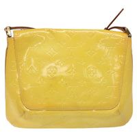 Louis Vuitton Thompson Street Handbag Monogram Vernis Yellow Patent_Leather Shoulder Bag Bag (Authentic Pre-Loved)