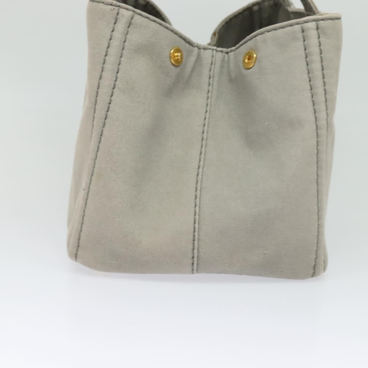 Prada Canapa Tote Canvas Gray Canvas Bag (Authentic Pre-Loved)