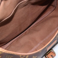 Louis Vuitton Saumur Handbag Monogram Canvas Brown Canvas Shoulder Bag Bag (Pre-Loved)