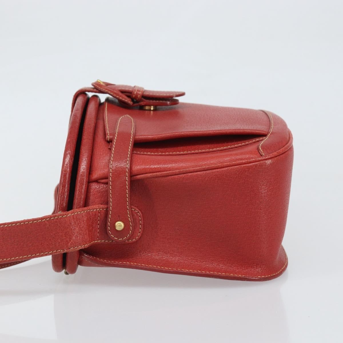 Gucci Vintage Shoulder Bag Leather Red Leather Shoulder Bag Bag (Authentic Pre-Loved)