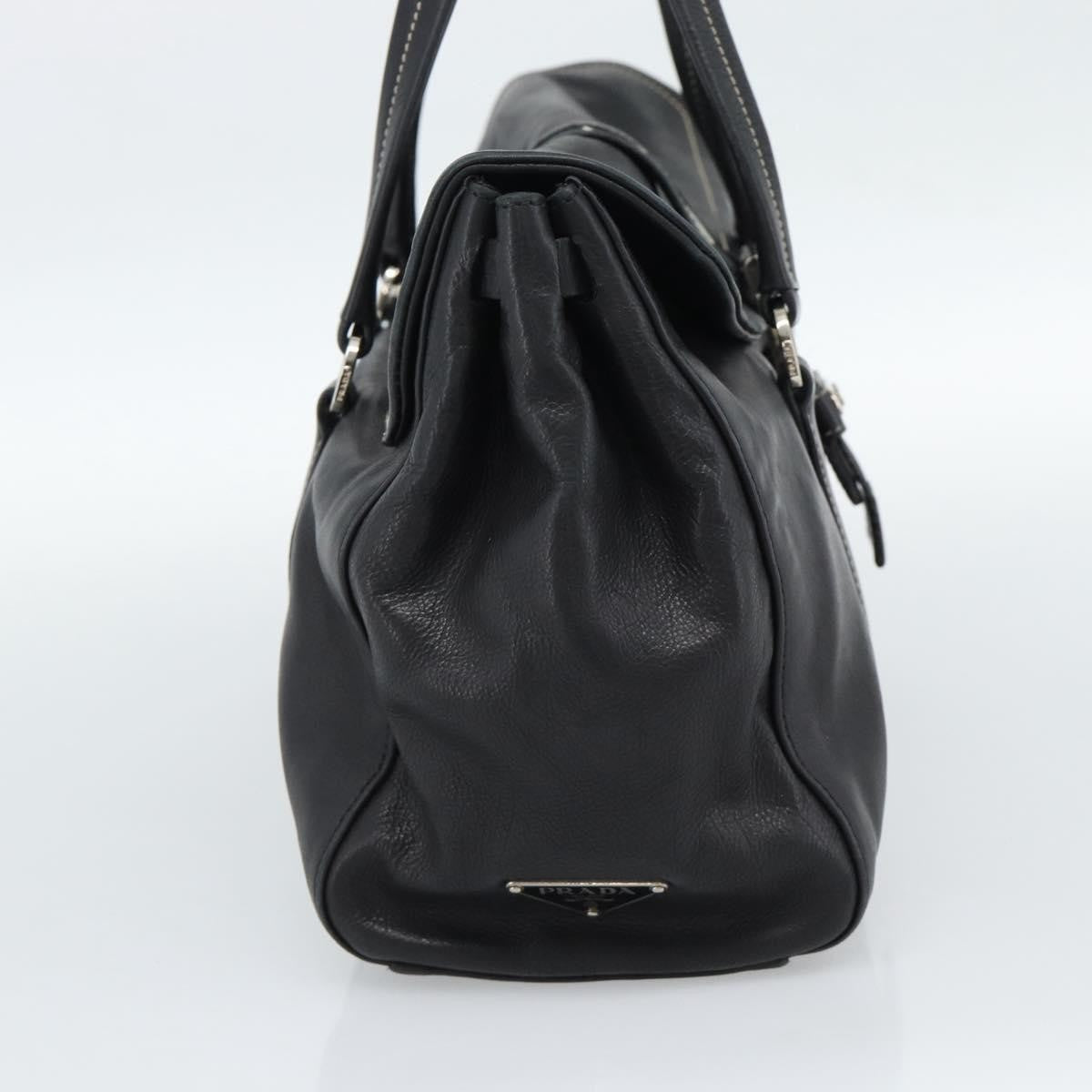 Prada Prada Convertible Shopping Tote Saffiano Leather Saffiano Leather Black Leather Tote Bag Bag (Authentic Pre-Loved)