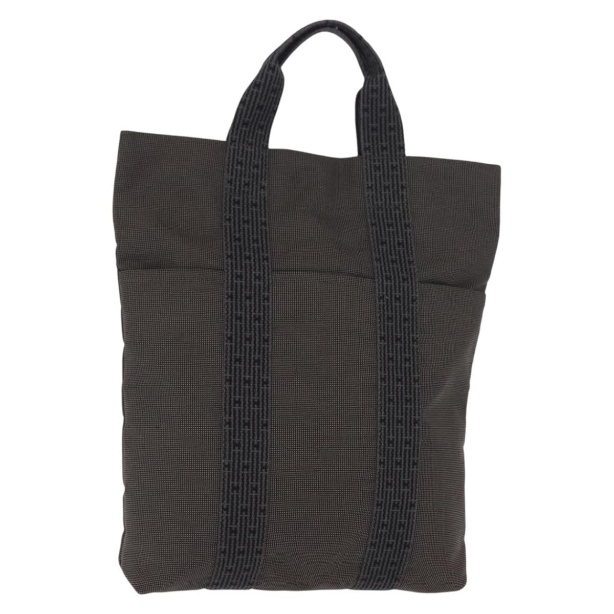 Hermes Fourre-Tout Herline Fourre-Tout Herline Gray Canvas Tote Bag Bag (Pre-Loved)