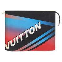 Louis Vuitton Toiletry Pouch Limited Edition Race Print Canvas Multicolour Canvas Clutche & Pouche Bag (Pre-Loved)