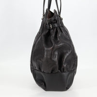 Gucci Full Moon Tote Leather Black Leather Tote Bag Bag (Pre-Loved)