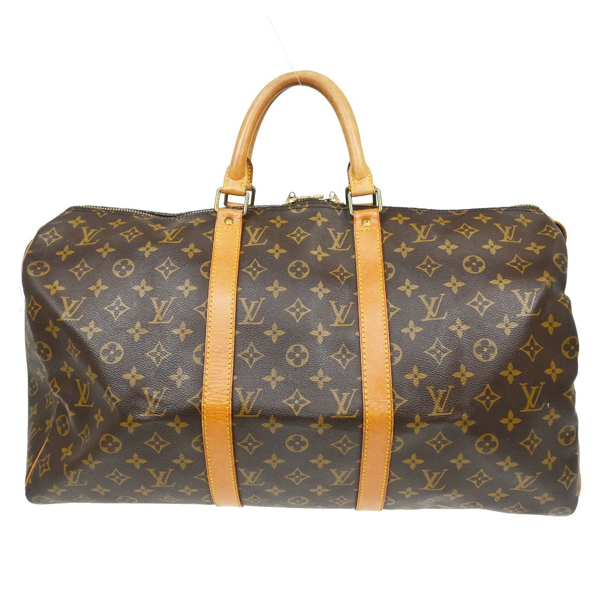 Louis Vuitton Louis Vuitton Keepall Bag Monogram Canvas Brown Canvas Travel Bag Bag (Authentic Pre-Loved)