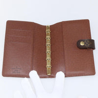 Louis Vuitton Agenda Cover Monogram Panda Brown Canvas Wallets Accessory (Pre-Loved)