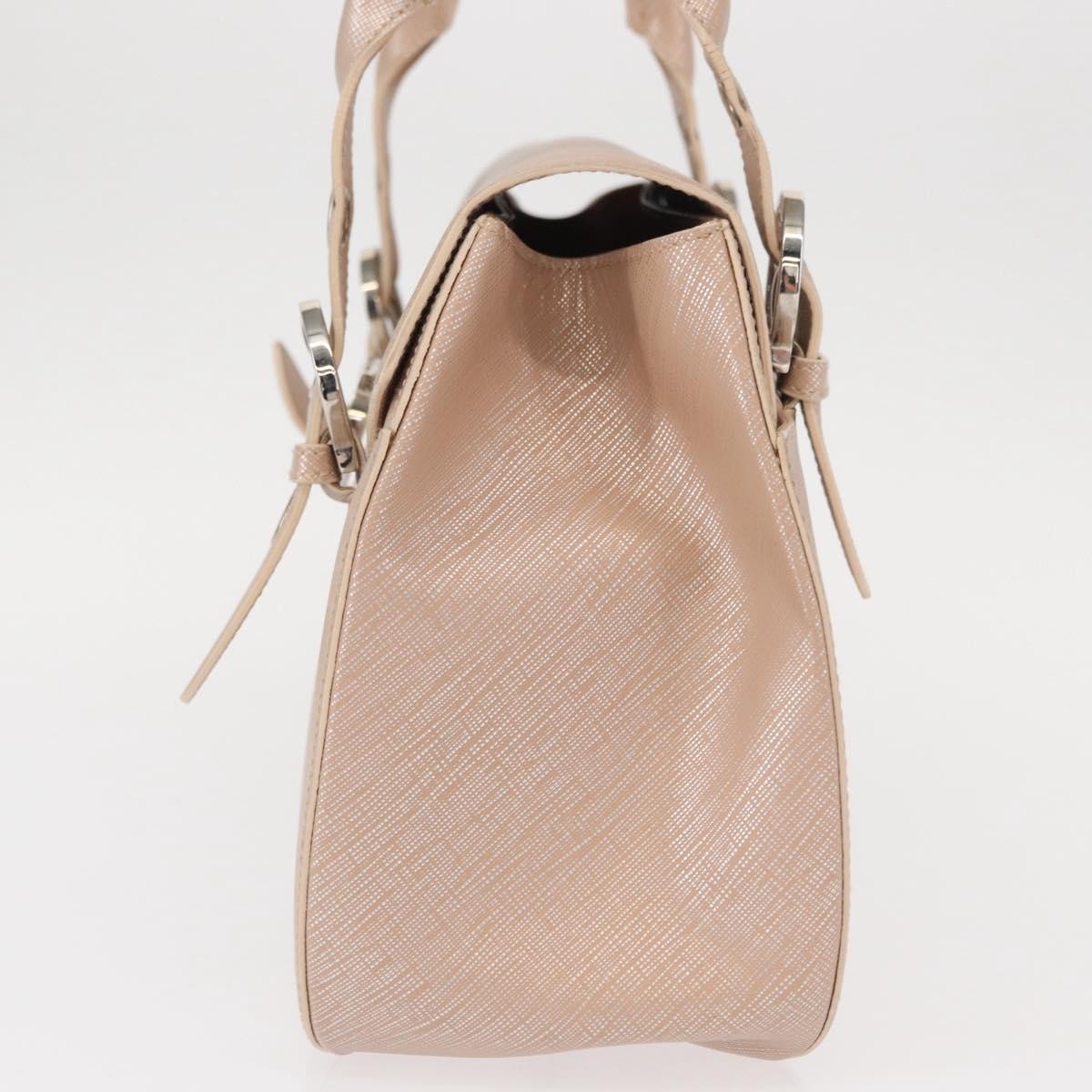 Salvatore Ferragamo Gancini Shoulder Bag Leather Pink Leather Shoulder Bag Bag (Pre-Loved)