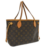 Louis Vuitton Neverfull Tote Monogram Canvas Brown Canvas Tote Bag Bag (Authentic Pre-Loved)