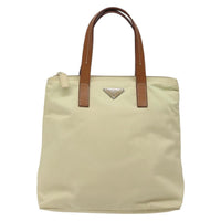 Prada Vintage Tote Tessuto White Nylon Tote Bag Bag (Authentic Pre-Loved)