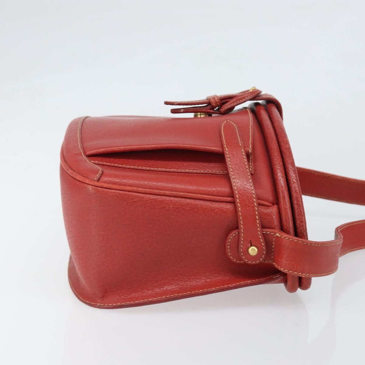 Gucci Vintage Shoulder Bag Leather Red Leather Shoulder Bag Bag (Authentic Pre-Loved)