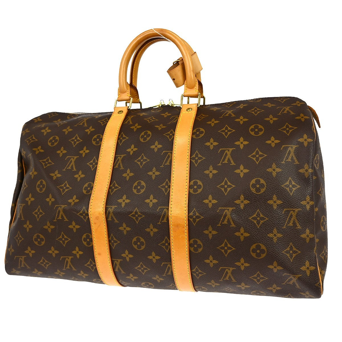Louis Vuitton Louis Vuitton Keepall Bag Monogram Canvas Brown Canvas Travel Bag Bag (Authentic Pre-Loved)
