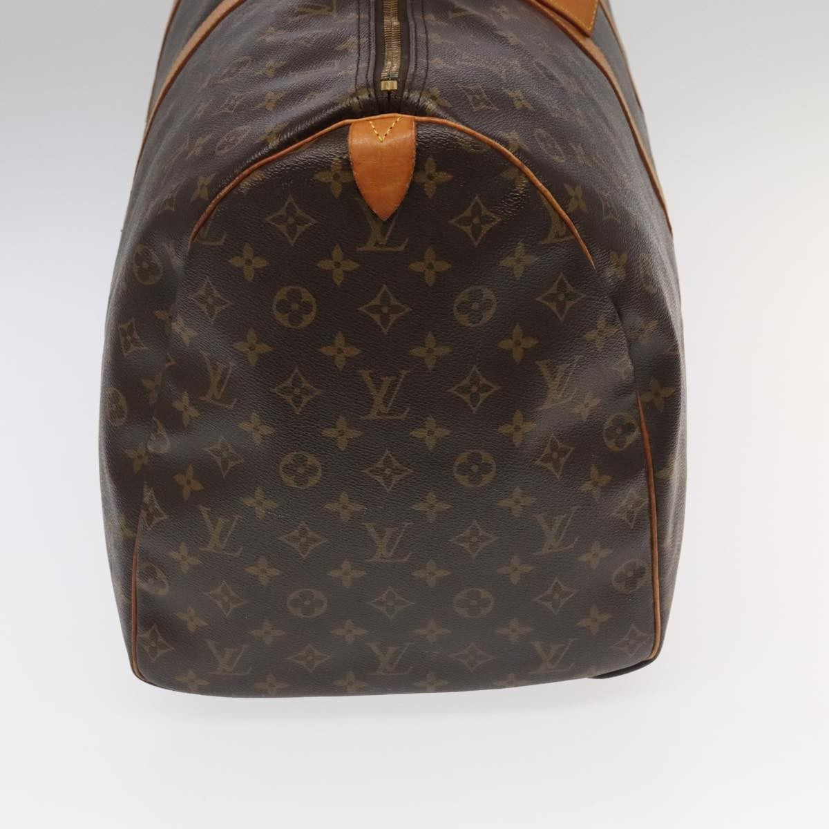 Louis Vuitton Keepall Bag Monogram Canvas Brown Canvas Travel Bag Bag (Authentic Pre-Loved)