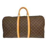 Louis Vuitton Louis Vuitton Keepall Bag Monogram Canvas Brown Canvas Travel Bag Bag (Pre-Loved)