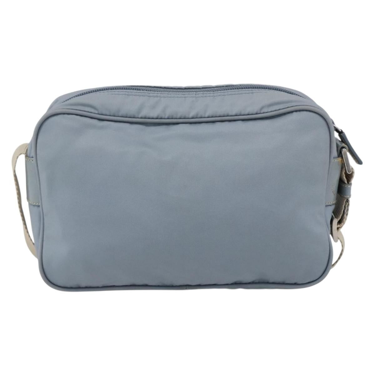 Prada Front Pocket Camera Bag Tessuto Blue Nylon Shoulder Bag Bag (Pre-Loved)