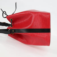 Louis Vuitton Bicolor Petit Noe Handbag Epi Leather Red Leather Shoulder Bag Bag (Authentic Pre-Loved)