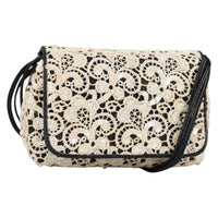 Chanel Floral Cc Flap Bag Leather White Leather Shoulder Bag Bag (Pre-Loved)