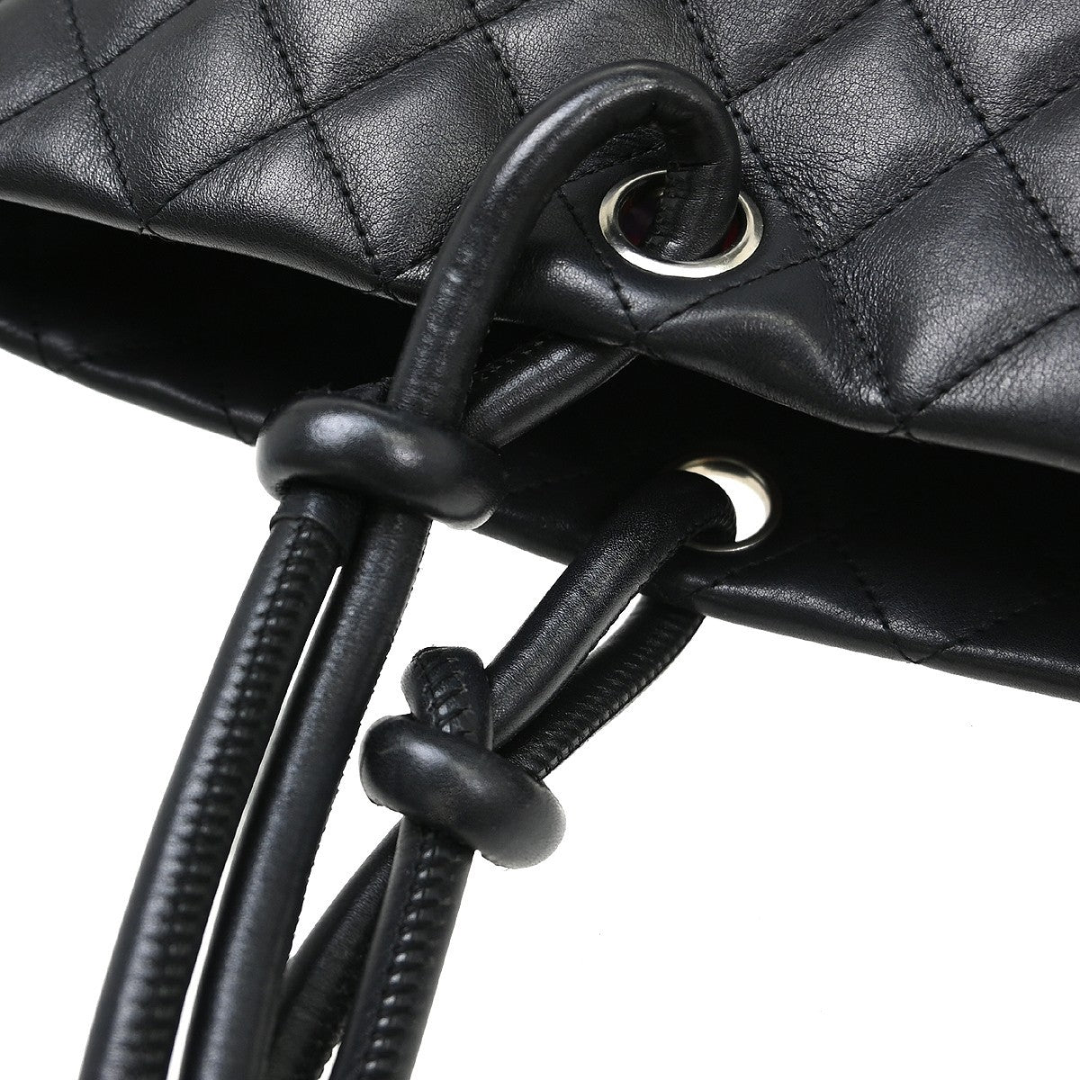 Chanel Cambon Tote Quilted Leather Black Calfskin Handbag (Pre-Loved)