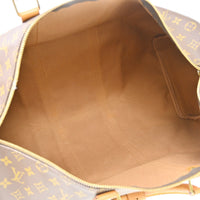 Louis Vuitton Keepall Bandouliere Bag Monogram Canvas Brown Canvas Travel Bag Bag (Pre-Loved)