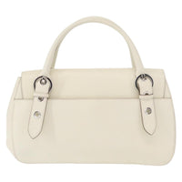 Salvatore Ferragamo Gancini Shoulder Bag Leather White Leather Shoulder Bag Bag (Pre-Loved)