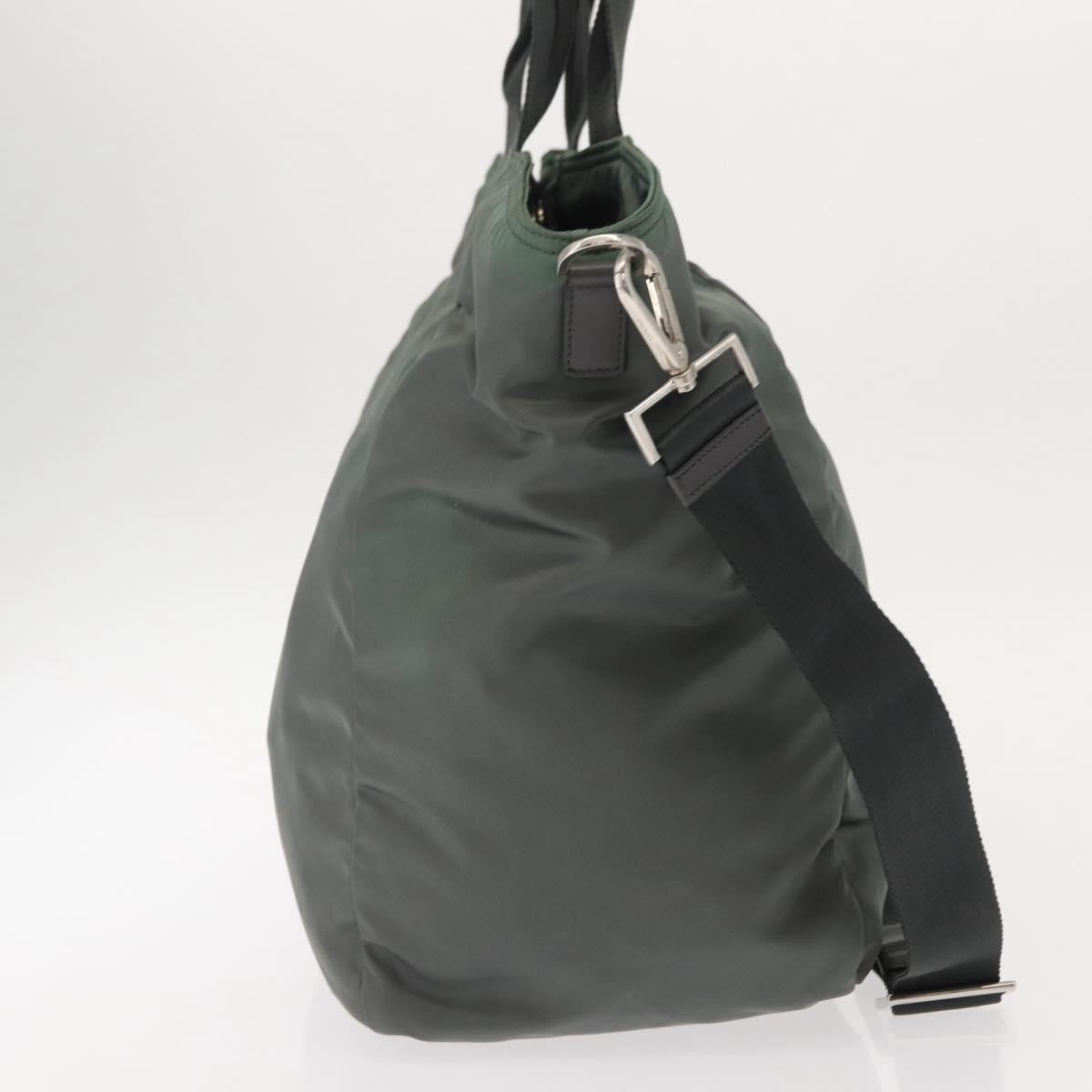 Prada Vela Convertible Tote Tessuto Khaki Nylon Tote Bag Bag (Pre-Loved)