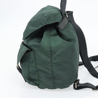 Prada Prada Double Front Pocket Backpack Tessuto Green Nylon Backpack Bag (Pre-Loved)