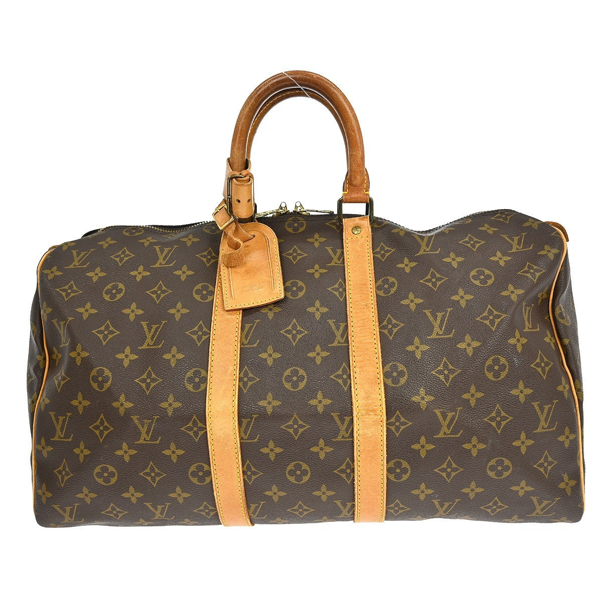 Louis Vuitton Louis Vuitton Keepall Bag Monogram Canvas Brown Canvas Travel Bag Bag (Authentic Pre-Loved)
