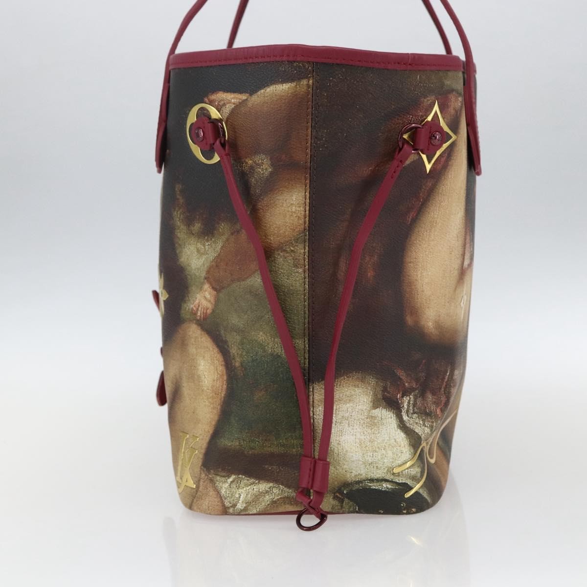 Louis Vuitton Neverfull Nm Tote Limited Edition Jeff Koons Titian Print Canvas Multicolour Canvas Tote Bag Bag (Authentic Pre-Loved)