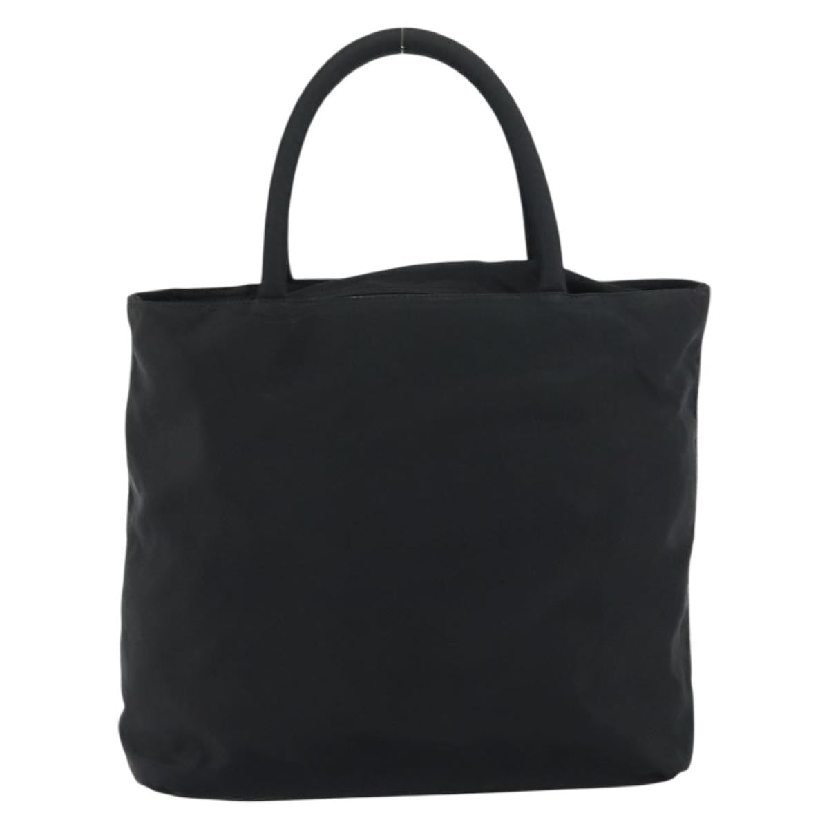 Prada Vintage Zip Tote Tessuto Black Nylon Tote Bag Bag (Authentic Pre-Loved)