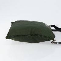 Prada Flat Messenger Bag Tessuto Khaki Nylon Shoulder Bag Bag (Pre-Loved)