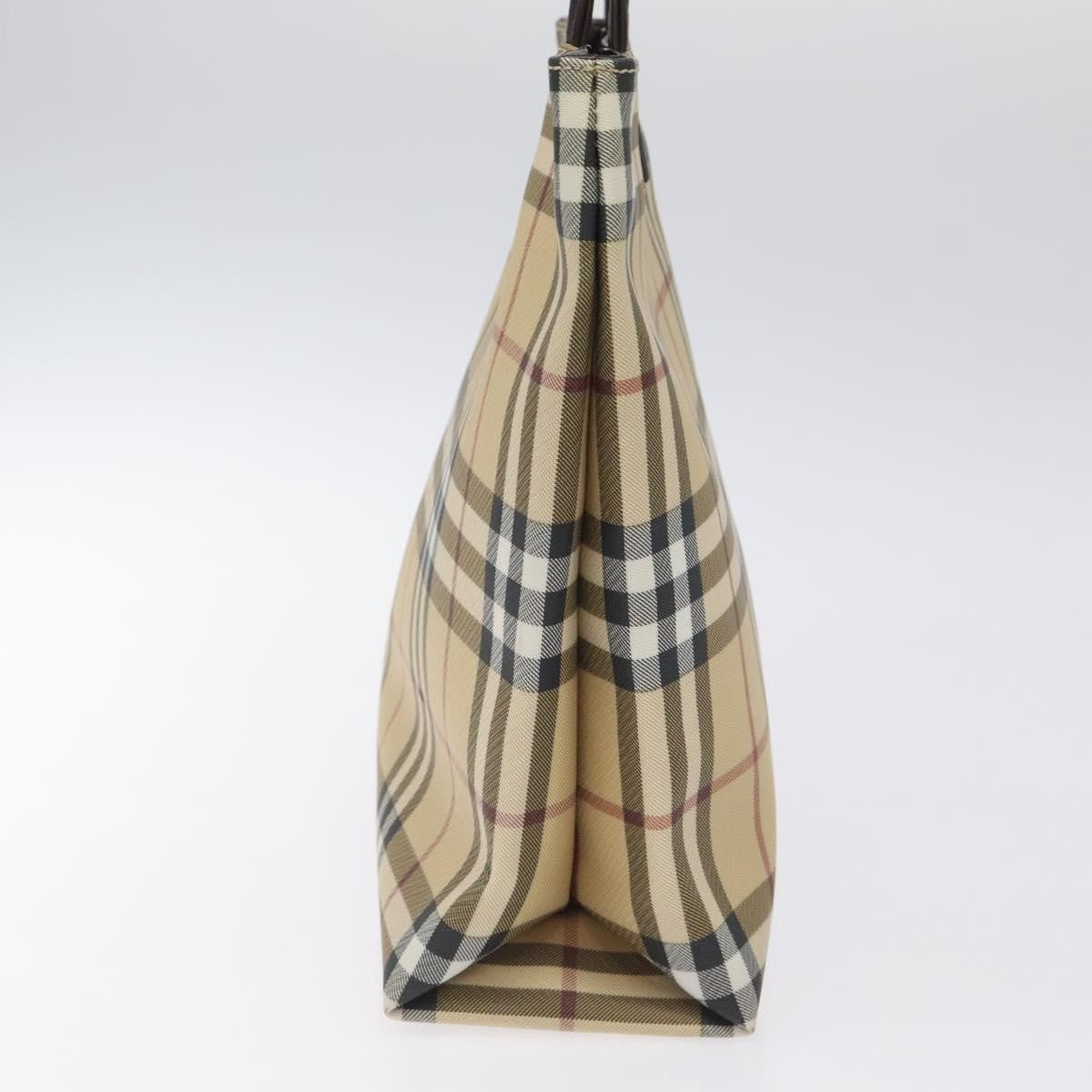 Burberry Nova Check Tote Canvas Check Pattern Beige Canvas Tote Bag Bag (Authentic Pre-Loved)
