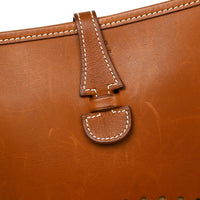 Hermes Evelyne Bag Gen Iii Clemence Brown Leather Handbag (Authentic Pre-Loved)