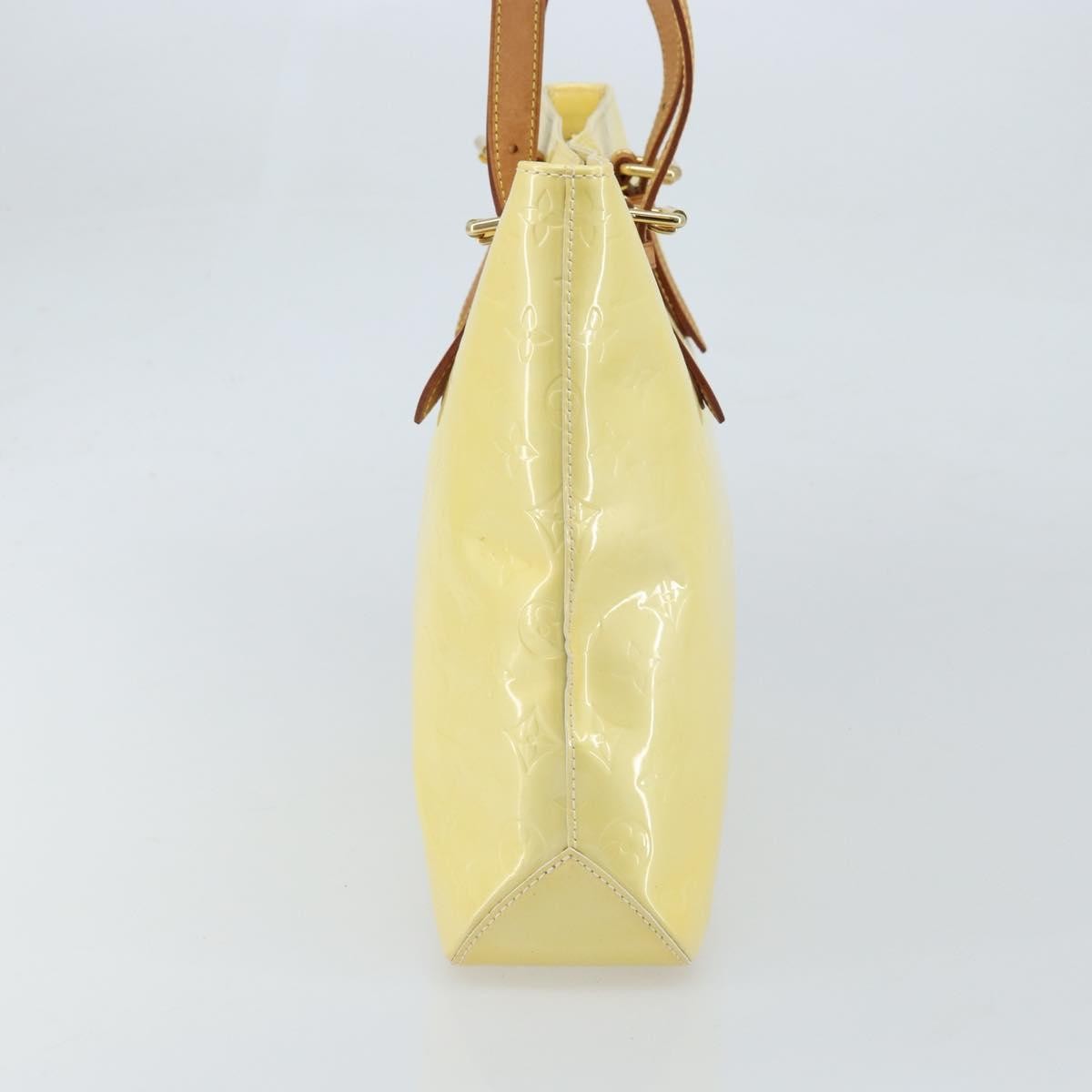 Louis Vuitton Brentwood Handbag Monogram Vernis Yellow Patent_Leather Tote Bag Bag (Pre-Loved)